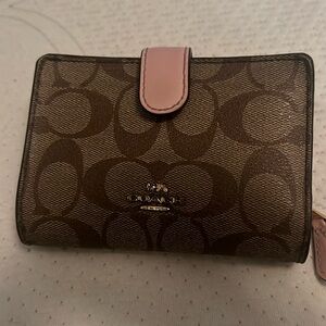 Pink small coach wallet